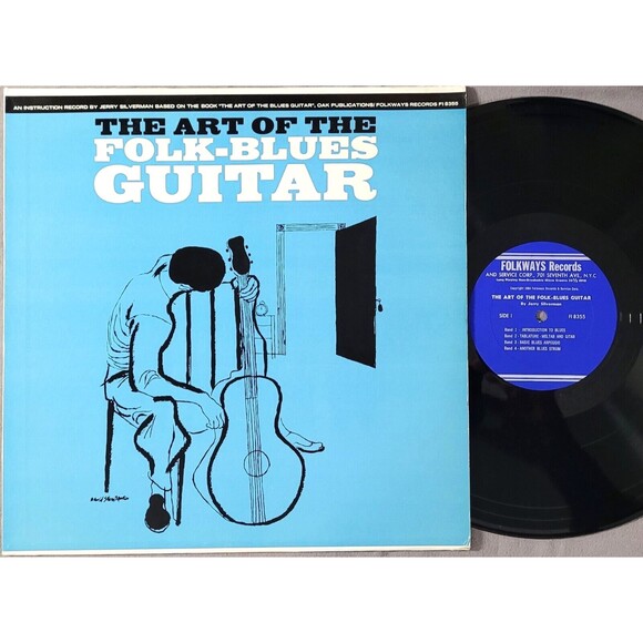 Jerry Silverman LP Art Of The Folk-Blues Guitar on Folkways VG+/VG+ '62 - Picture 1 of 2